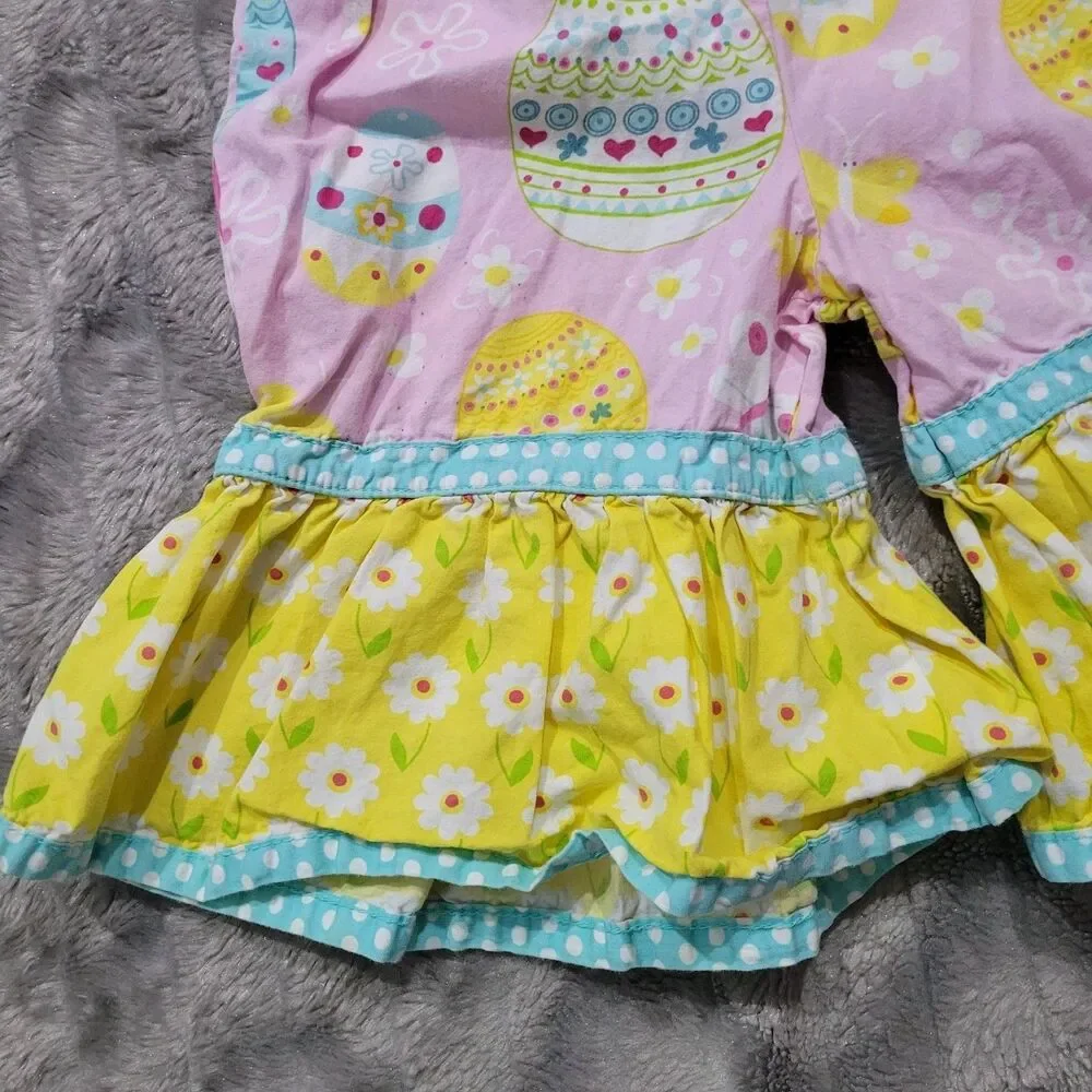 Jelly The Pug Baby Girls 6 Months One Piece Romper Jumpsuit Easter Spring Chicks